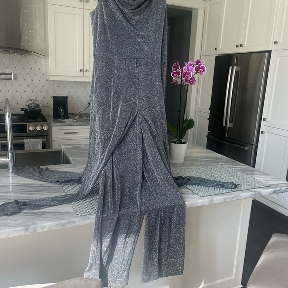 ALGO Holiday wear a shimmering shining vintage jumpsuit size 12 it’s fabulous💎 - Picture 9 of 16
